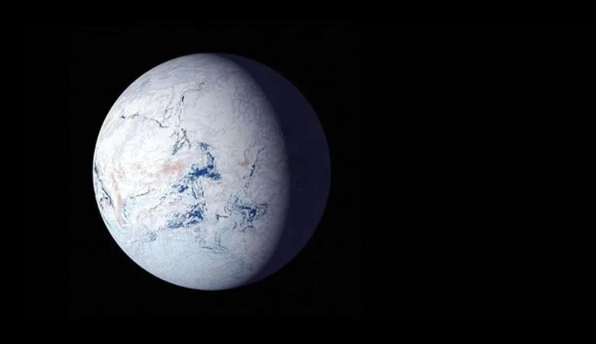 La teoria della "Terra palla di neve" trova la sua prima prova fisica - Possibile aspetto della Terra avvolta dal ghiaccio (NASA FOTO) - www.aerospacecue.it