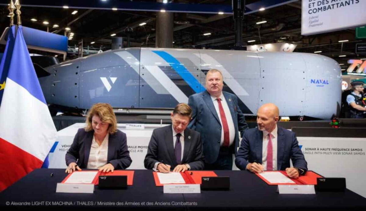 Thales ed Exail collaborano per dotare la Marina francese di AUV di nuova generazione - Cerimonia Euronaval 2024 (Navalnews FOTO) - www.marinecue.it