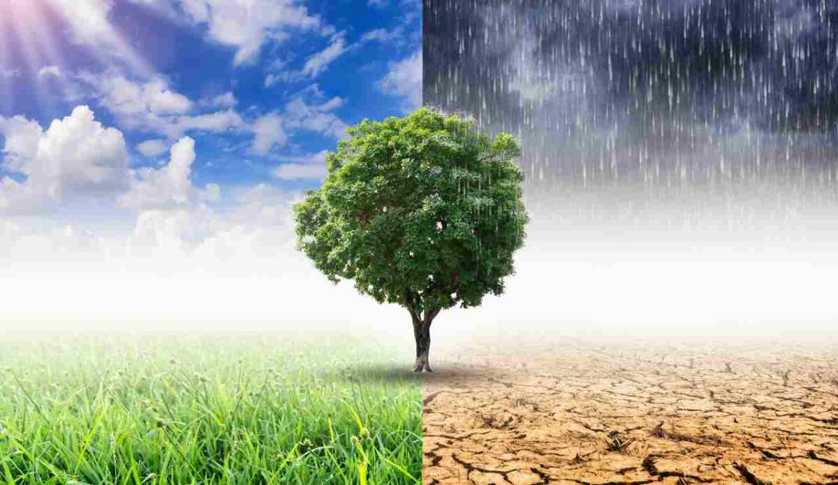Gli scienziati sono più preoccupati che mai per il cambiamento climatico - Illustrazione della crisi climatica (Depositphotos FOTO) - www.energycue.it