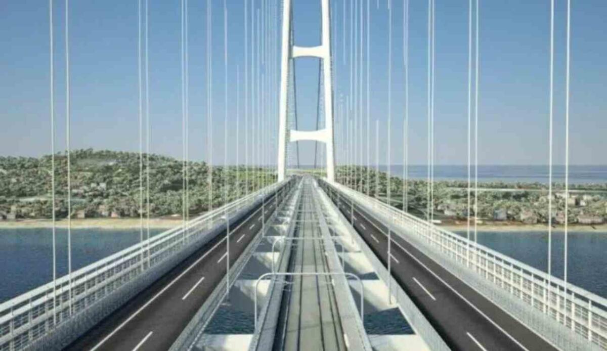 Impatto ambientale del Ponte sullo Stretto: la Commissione approva il progetto "con prescrizioni" - Illustrazione del Ponte sullo Stretto (Giornale di Sicilia FOTO) - www.buildingcue.it