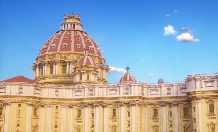 Basilica di San Pietro su Minecraft (Minecraft FOTO) - www.buildingcue.it