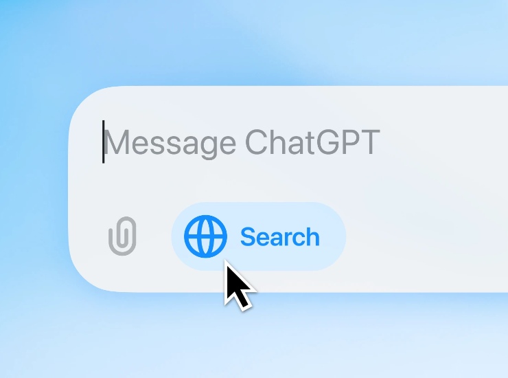 Funzionalità di ChatGPT Search (OpenAI FOTO) - www.systemscue.it