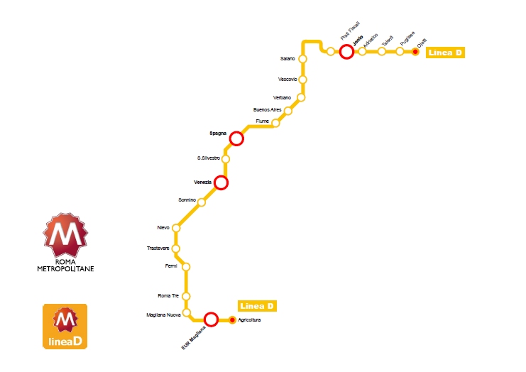 Il percorso della Metro D (Roma Metropolitane foto) - www.buildingcue.it