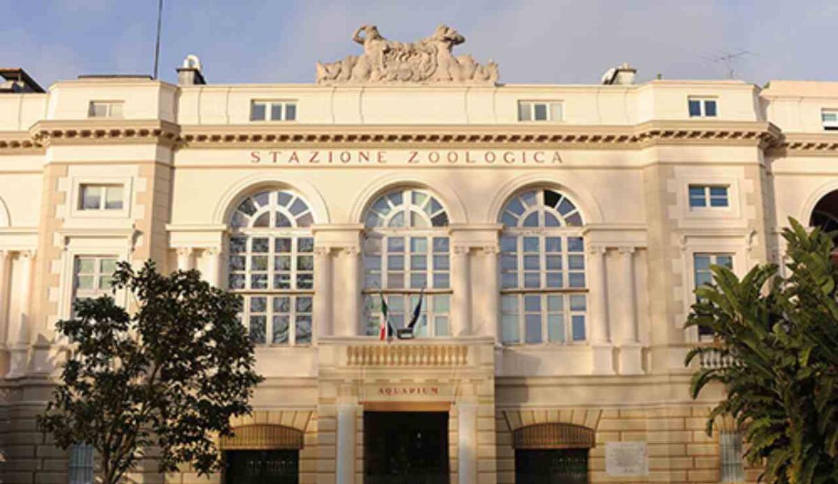 Napoli, la Stazione Zoologica Anton Dohrn è un'eccellenza nel campo della biologia marina - Facciata d'ingresso della Stazione Zoologica (Stazione Zoologica Anton Dohrn foto) - www.marinecue.it