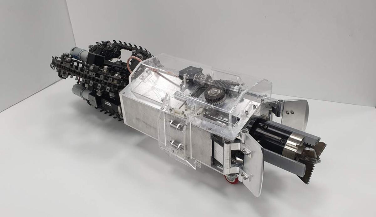 Il Mole-Bot: un robot ispirato alle talpe per esplorare il sottosuolo marziano - La struttura del Mole-bot (Kaist foto) - www.aerospacecue.it