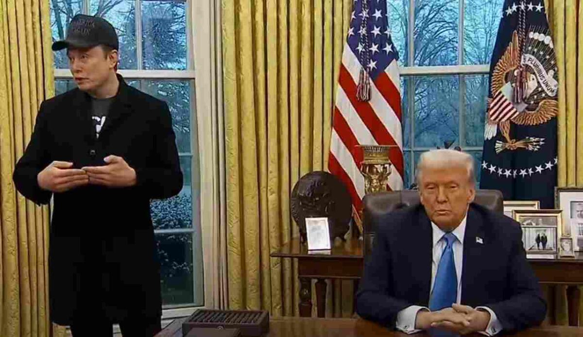 Dazi: come funzionano e perché sono al centro delle tensioni economiche globali - Trump e Musk (The National Desk - youtube screenshot) - www.financecue.it