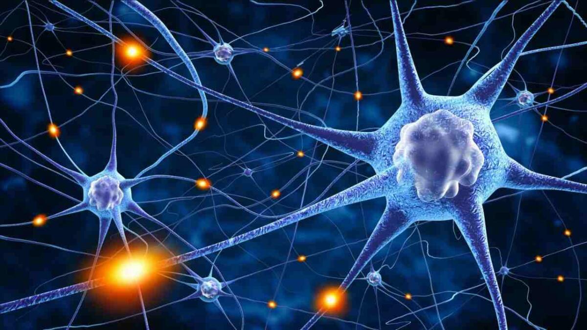 Registrazioni dell'attività neurali, saranno più stabili grazie a un innovativo elettrodo da 5 micron - Illustrazioni delle attività neuronali cerebrali (Freepik foto) - www.biomedicalcue.it
