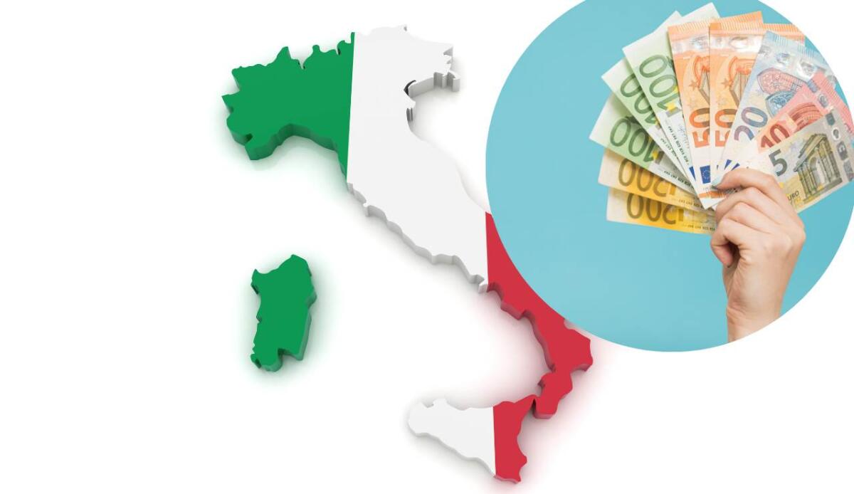 Nord e Sud sempre più distanti: il reddito delle famiglie lo dimostra - Italia e soldi in contanti  (Canva Foto) - www.financecue.it