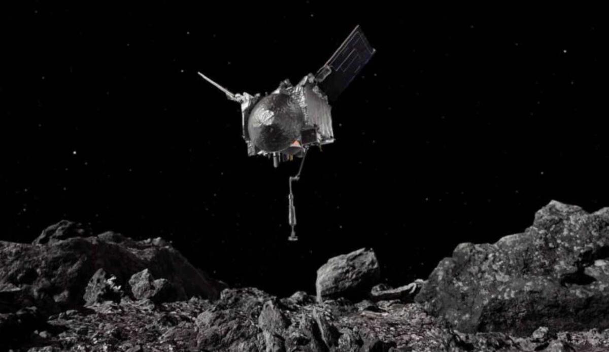 OSIRIS-REx, il campione dell'asteroide Bennu rivela molecole essenziali per la vita - La missione OSIRIS-REx (NASA Science foto) – www.aerospacecue.it