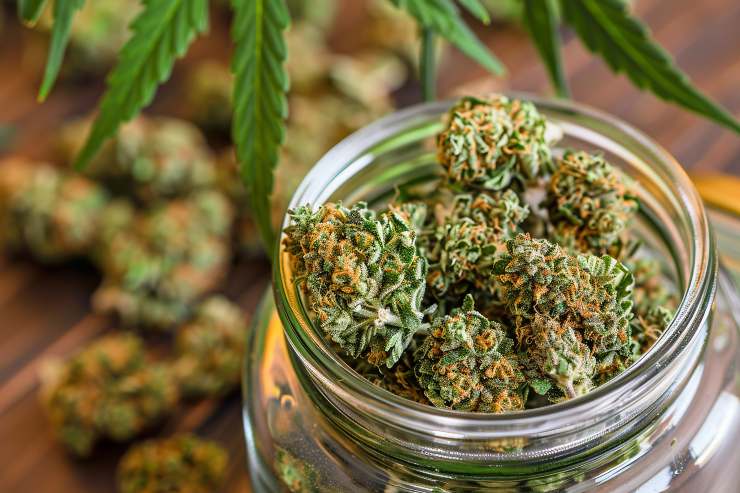 Cannabis in barattolo (Vecteezy foto) - www.biomedcue.it