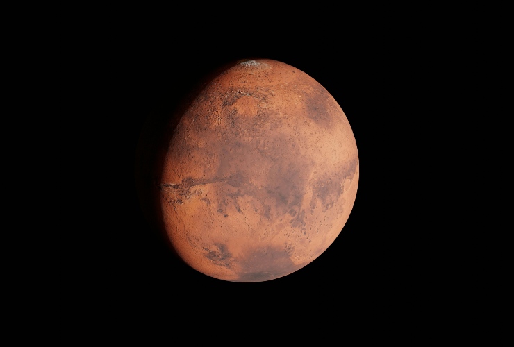Illustrazione della superficie marziana (Pexels FOTO) - www.aerospacecue.it