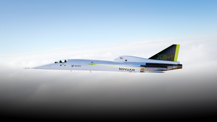 Test di volo del jet XB-1 (Boom Supersonic foto) - www.vehiclecue.it