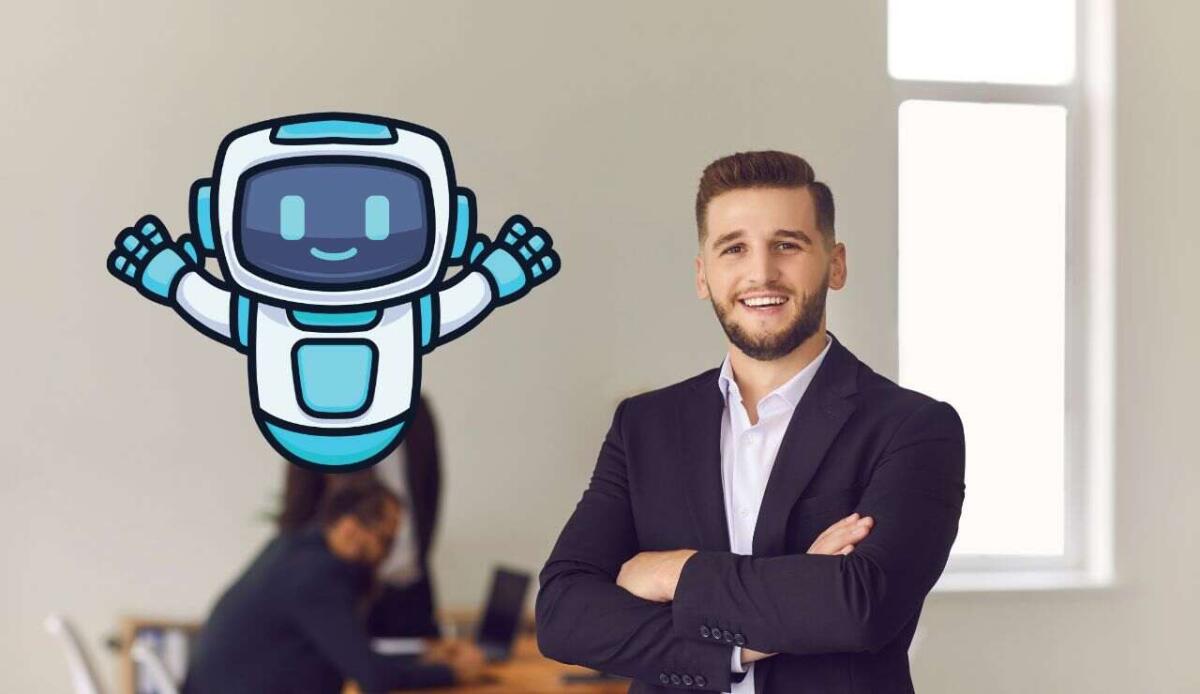 L’uso dell’AI nei team di vendita cambia il ruolo dei manager: meno gestione, più comunicazione - Robot per i manager (Canva Foto) - www.managementcue.it