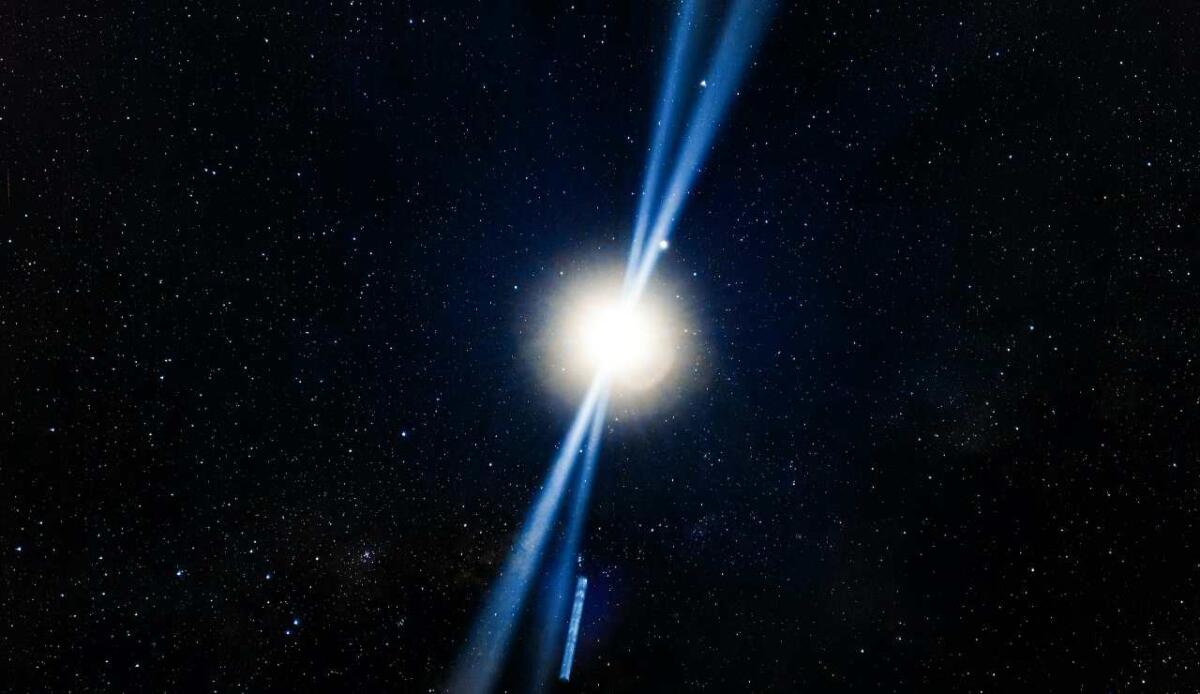 Svelata l’origine dei raggi cosmici ultra-energetici: nascono da fusioni di stelle di neutroni - Illustrazione di raggi cosmici (Pexels FOTO) - www.aerospacecue.it