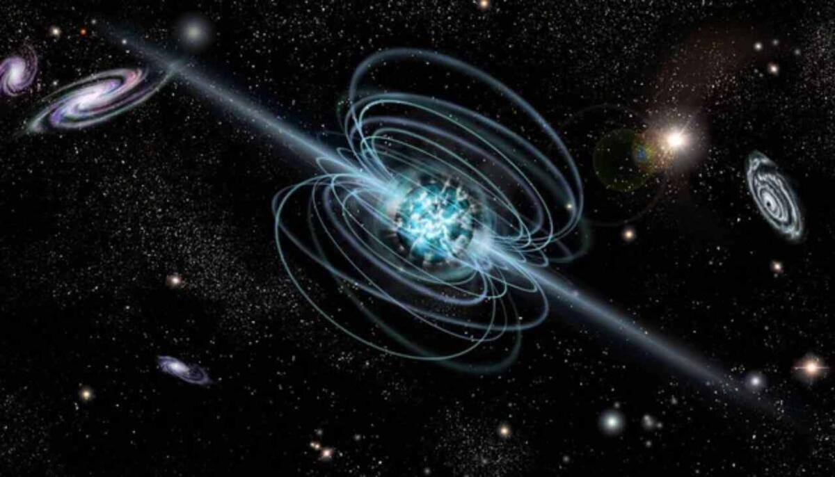 Un nuovo modello spiega come i magnetar generano i loro campi magnetici estremi - Illustrazione delle magnetar (Depositphotos foto) - www.aerospacecue.it