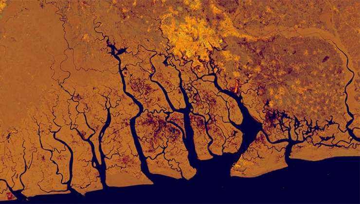 Immagine radar del Delta del Niger (Jemima O'Farrell foto) - www.marinecue.it
