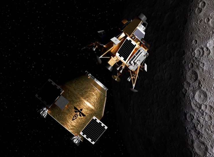 Lancio del lander Blue Ghost (Firefly Aerospace foto) - www.aerospacecue.it
