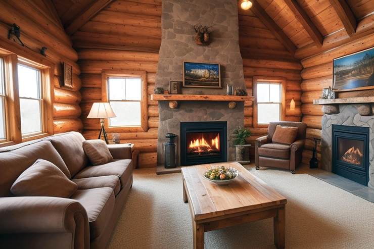 Illustrazioen degli interni di una casa in legno (Pixabay FOTO) - www.buildingcue.it