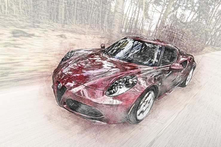 Illustrazione di un'Alfa Romeo (Pixabay FOTO) - www.managementcue.it