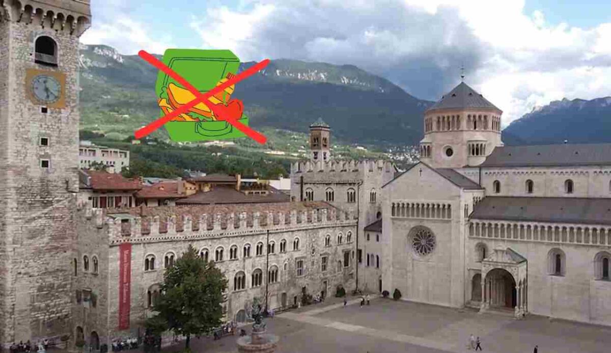 Il primato (non invidiabile) di Trento: la pausa pranzo più cara d’Italia - Trento senza pausa pranzo (screenshot Come si viaggia/YouTube - Canva) - www.financecue.it