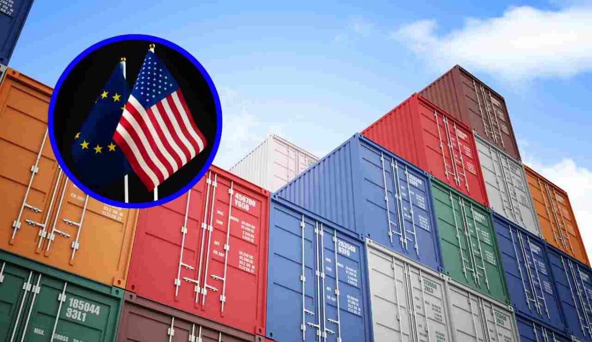 Dazi per l'Unione Europea prima dal 1° giugno, ora dal 9 luglio: la nuova stretta di Trump e cosa sta succedendo - Dazi USA UE illustrazione (Canva foto) - financecue.it