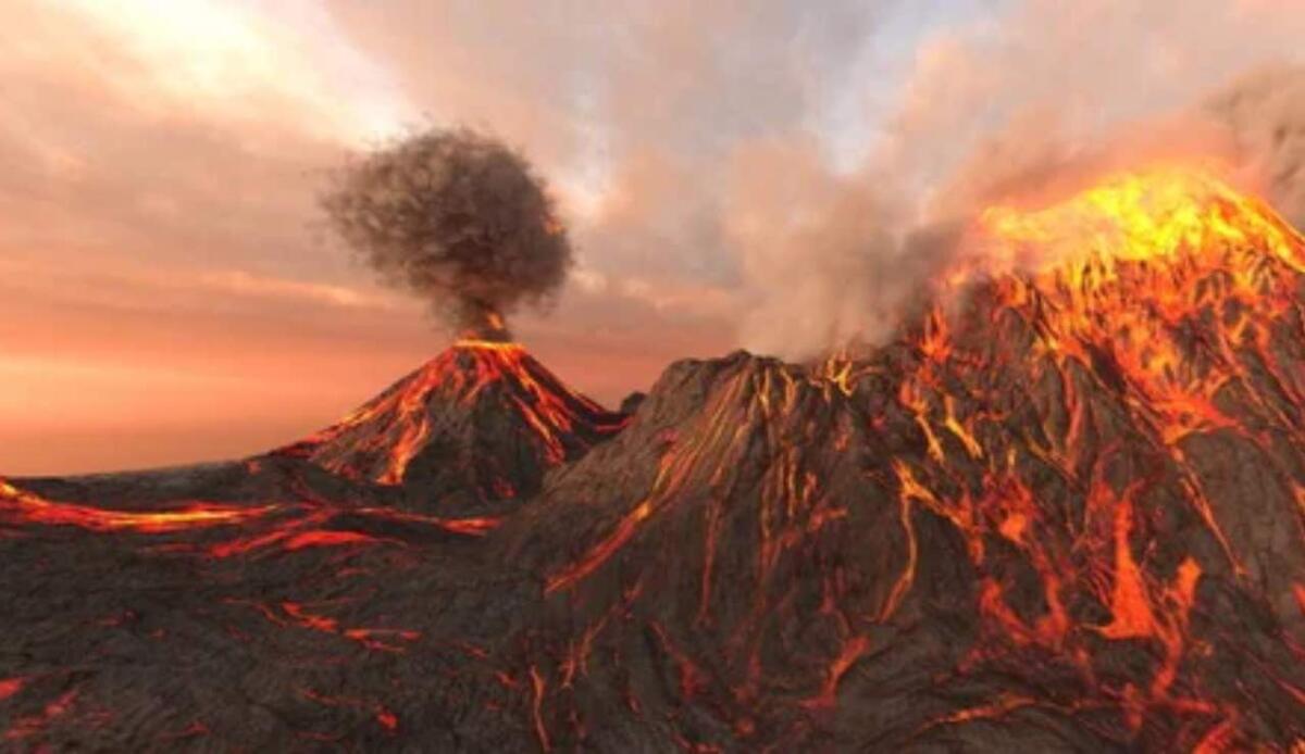 Come le oscillazioni orbitali della Terra hanno influenzato il clima e le eruzioni vulcaniche nel Cretacico - Eruzione antica (Depositphotos foto) - www.aerospacecue.it