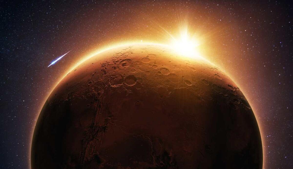 I sistemi meteorologici di Marte svelati: le onde gravitazionali controllano i movimenti dell'aria - Marte, nuova scoperta da un gruppo di ricercatori (DepositPhotos) - AerospaceCUE