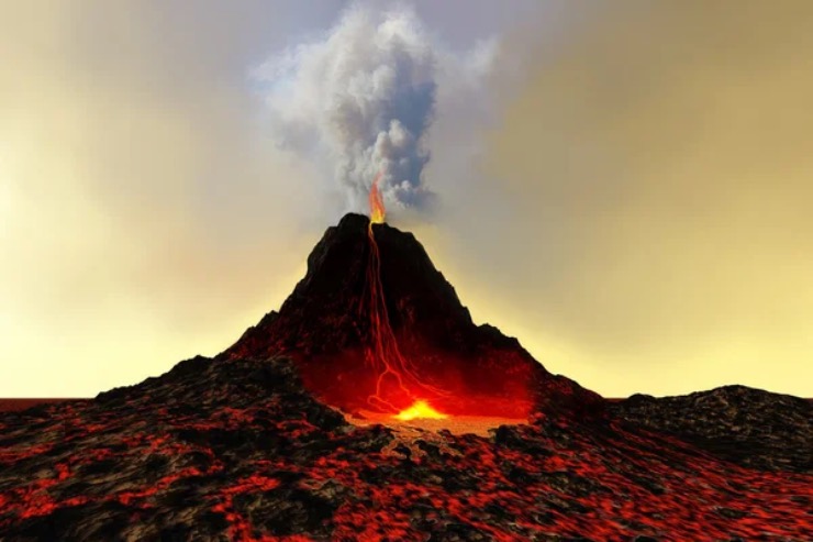 Vulcano antico (Depositphotos foto) - www.aerospacecue.it