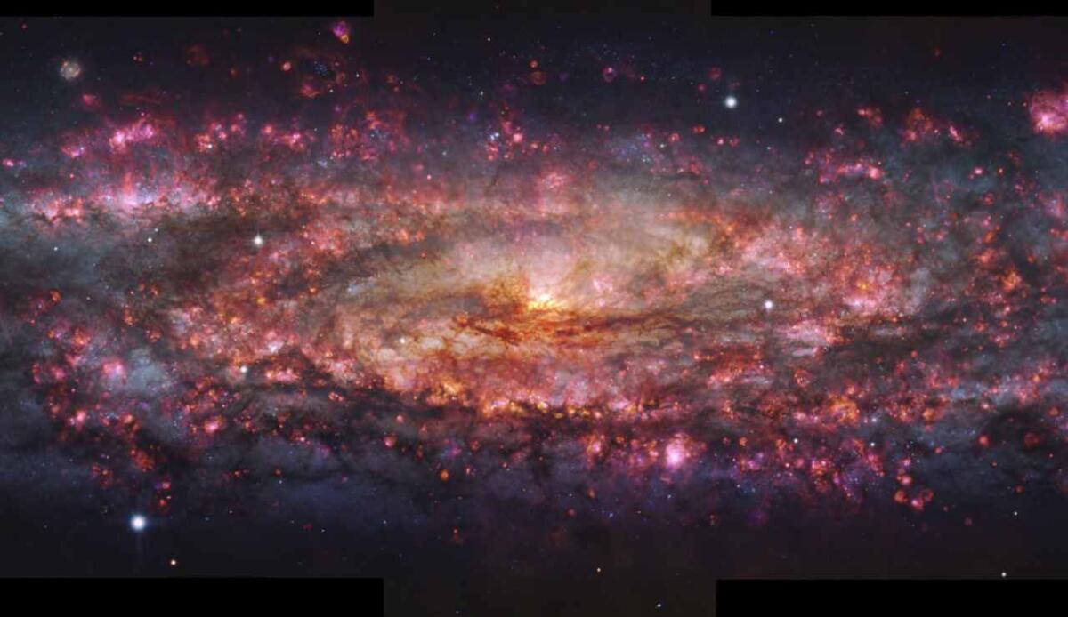 Gli astronomi realizzano l’immagine più dettagliata di una galassia mai ottenuta - Illustrazione della Galassia (ESO_E. Congiu et al. 2025 FOTO) - aerospacecue.it