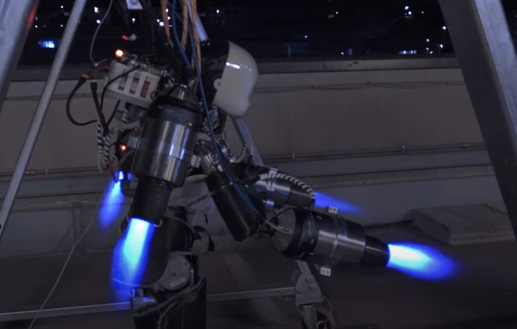 I propulsori di Ironcub3 (Artificial and Mechanical Intelligence - youtube screenshot) - www.systemcue.it