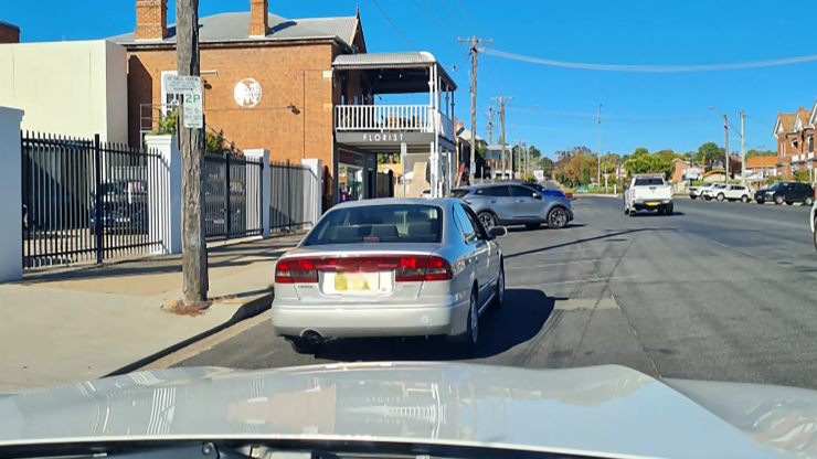 La Subaru guidata dall'uomo (NSW Police Force foto) - www.vehiclecue.it