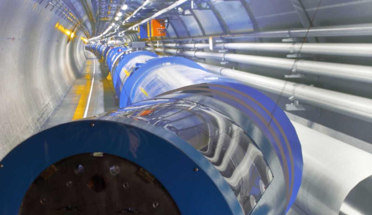 Verso un futuro circolare: il CERN esplora i prossimi mega‑acceleratori - Illustrazione dell'acceleratore di particelle del CERN (Canva FOTO) - sciencecue.it