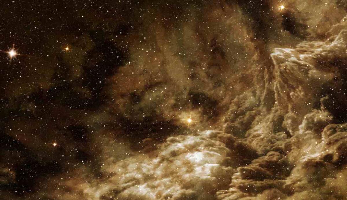 Un ponte di gas cosmico fra quattro ammassi svela la ‘materia mancante’ dell’universo - Illustrazione di un gas cosmico (Canva FOTO) - aerospacecue.it