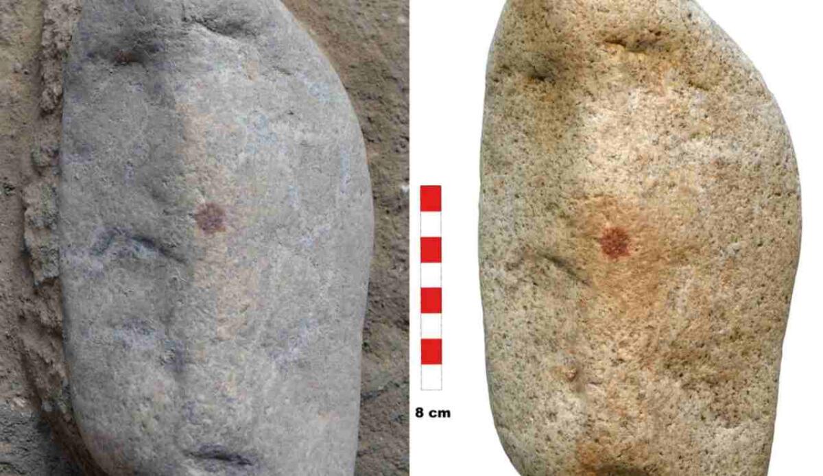 Impronta da Neanderthal: il dito d’ocra più antico al mondo - Illustrazione dell'impronta (Álvarez-Alonso et al., 2025 FOTO) - sciencecue.it