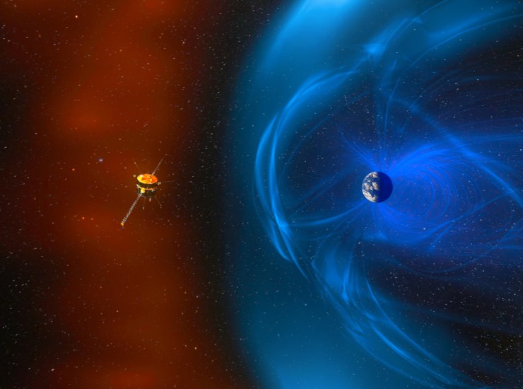Illustrazione del campo magnetico terrestre (Canva FOTO) - aerospacecue.it