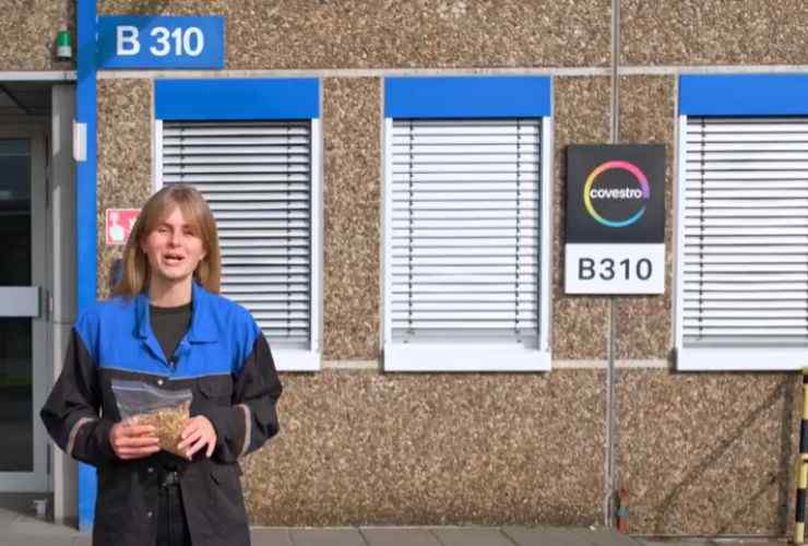 Una delle strutture Covestro (screenshot Covestro/YouTube) - vehiclecue.it