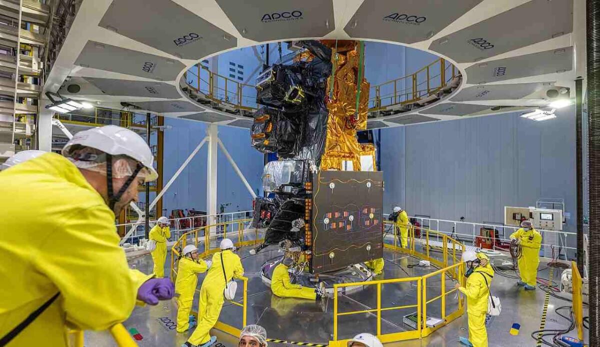 Primi dati dal satellite MetOp-SG-A1: nuova era per il monitoraggio del clima globale - Rivoluzione meteorologica (commons.wikimedia.org/ESA-CNES-ARIANESPACE) - www.systemscue.it