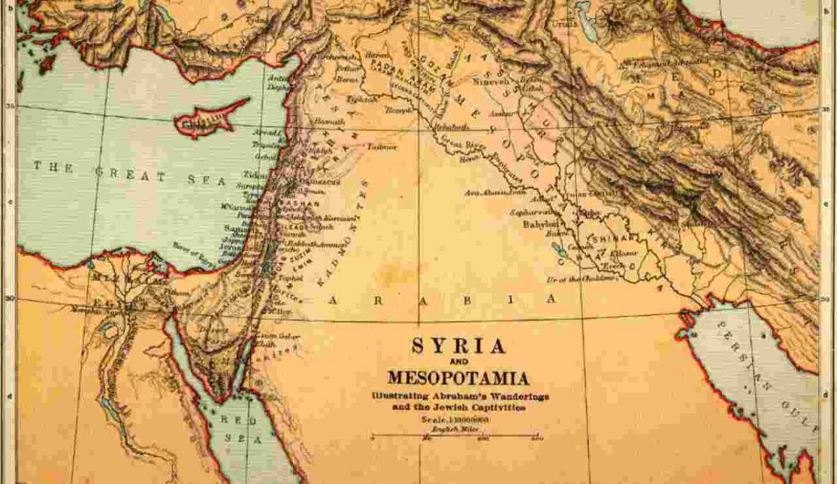 Intelligenza artificiale e vecchi satelliti spia USA rivelano 4 siti archeologici perduti in Iraq - Una vecchia illustrazione della Mesopotamia (Canva FOTO) - buildingcue.it
