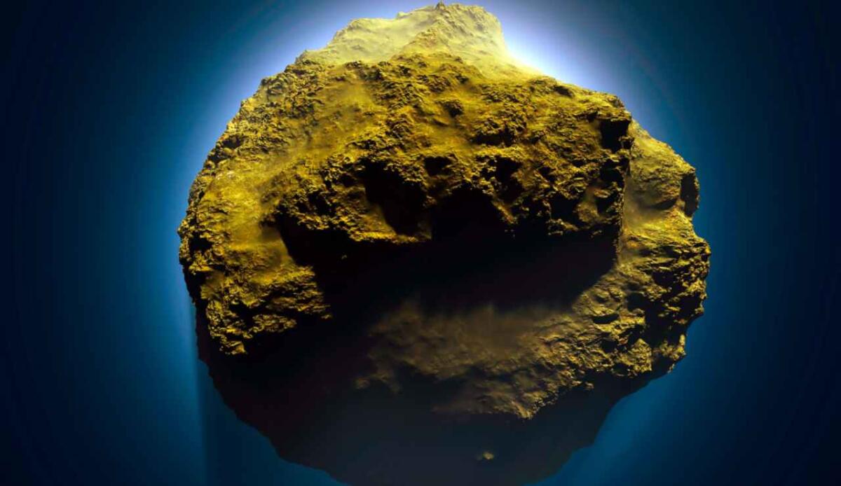 Asteroide 2025 QD8 sfiora la Terra il 3 settembre, nessun pericolo: ecco la diretta streaming dell’evento - Illustrazione di un asteroide (Canva FOTO) - aerospacecue.it