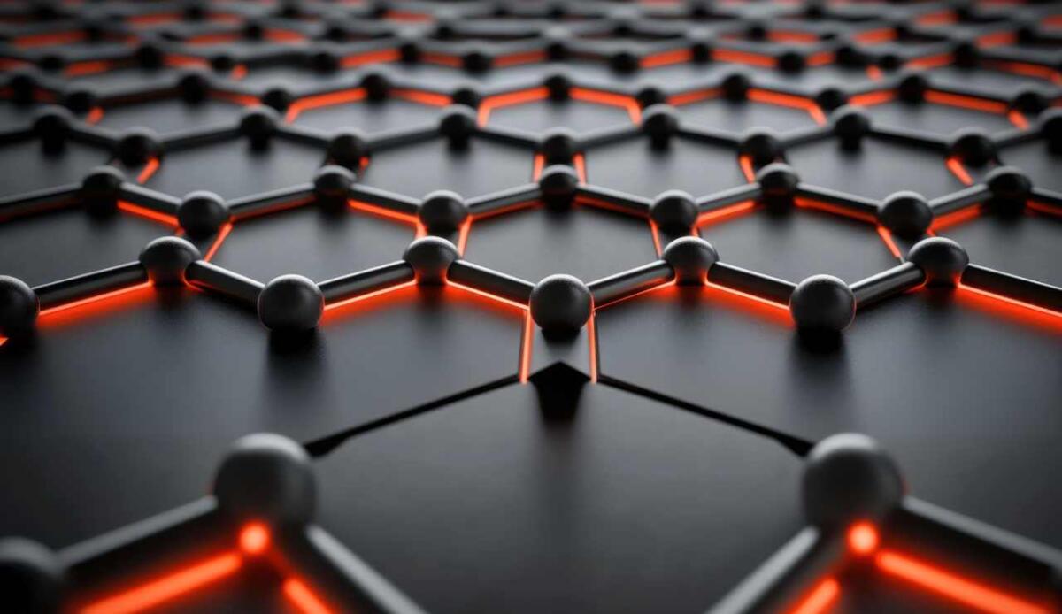 Il grafene infrange una legge fondamentale della fisica: scoperta una nuova forma di fluido quantistico - Grafene materiale nuova scoperta (Canva illustrazione) - www.sciencecue.it