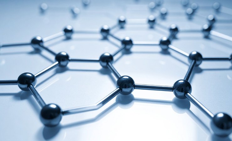 Grafene materiale illustrazione (Canva illustrazione) - www.sciencecue.it