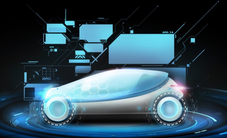 Ambiente virtuale auto (Canva) - systemscue.it