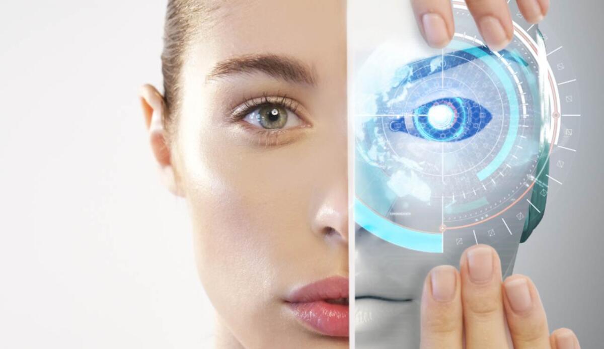 Presentata la testa robotica che sbatte le palpebre e segue con lo sguardo come un essere umano - Illustrazione di un viso umano (canva FOTO) - systemscue.it