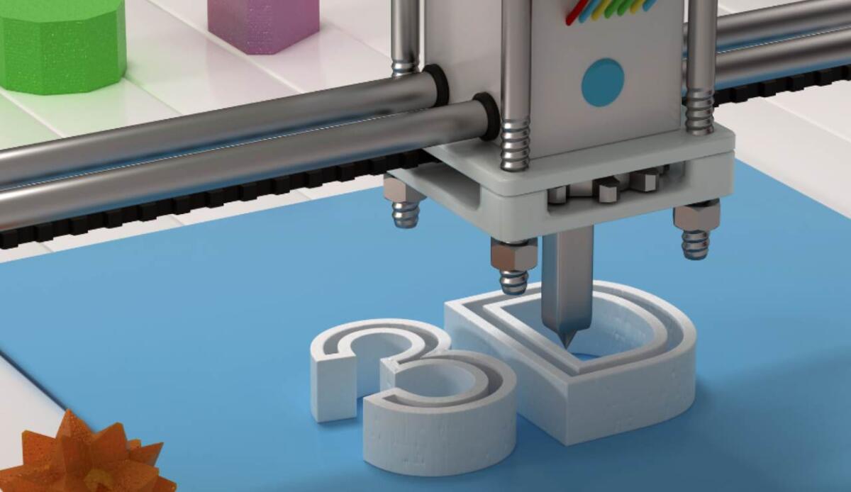 Stampa 3D avanzata: OpenVCAD permette di progettare oggetti con materiali diversi in modo semplice - Illustrazione di una stampante 3D (Canva FOTO) - systemscue.it