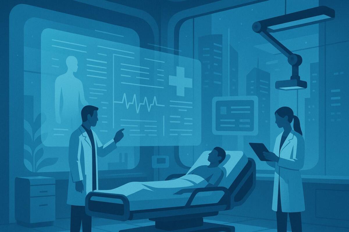 Smart Hospital: verso l’importanza del paziente al centro - L’ospedale del futuro (Foto creata con AI) - www.biomedicalcue.it