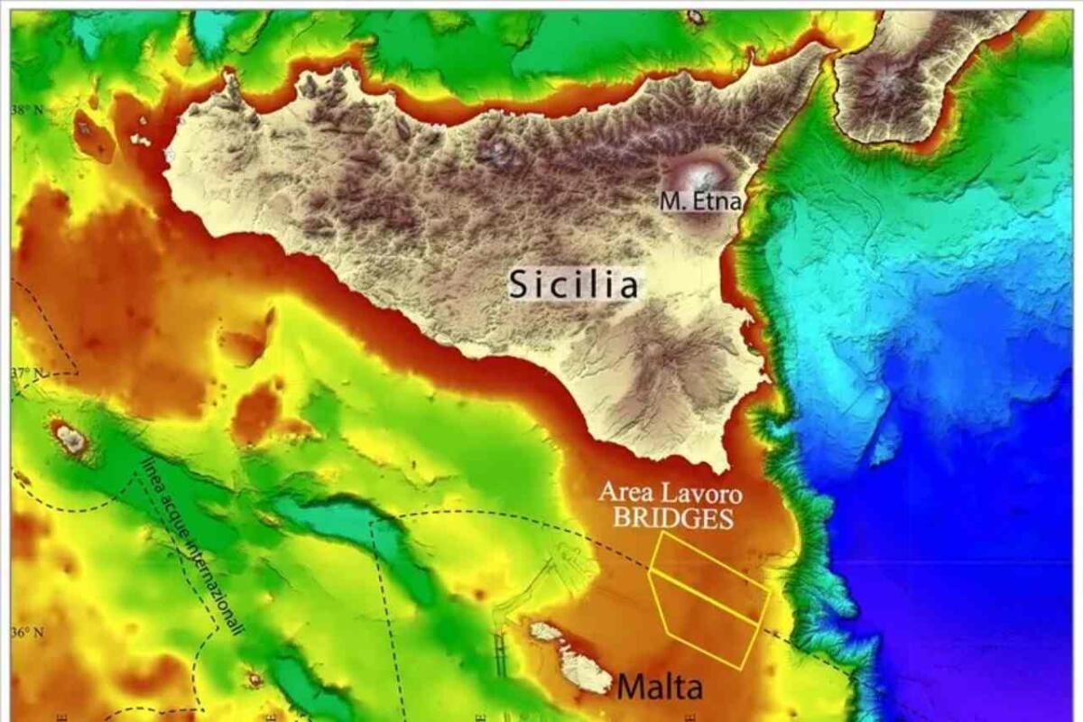 Alla ricerca dell’antico ponte di terra tra Sicilia e Malta: la missione della nave Gaia Blu - Crediti: CNR