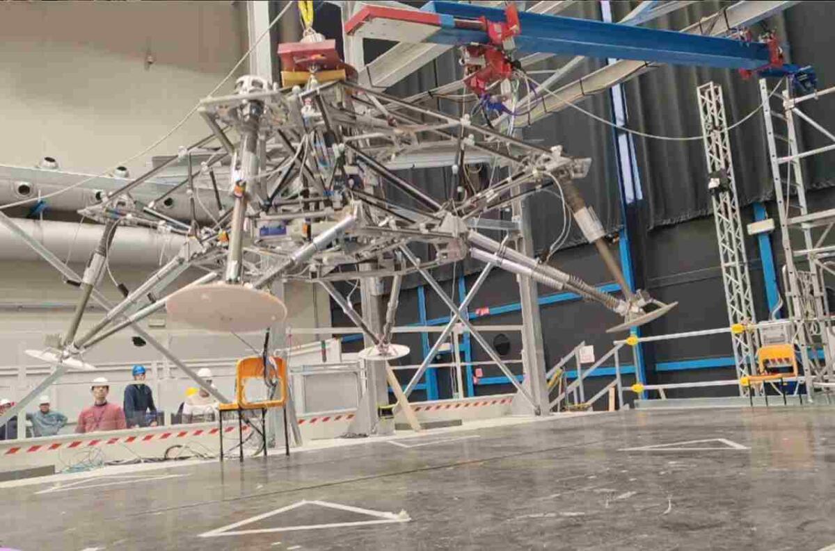 Gambe progettate per Marte testate a Torino: come l’Europa prepara l’atterraggio di ExoMars - Crediti: Thales Alenia Space/ALTEC