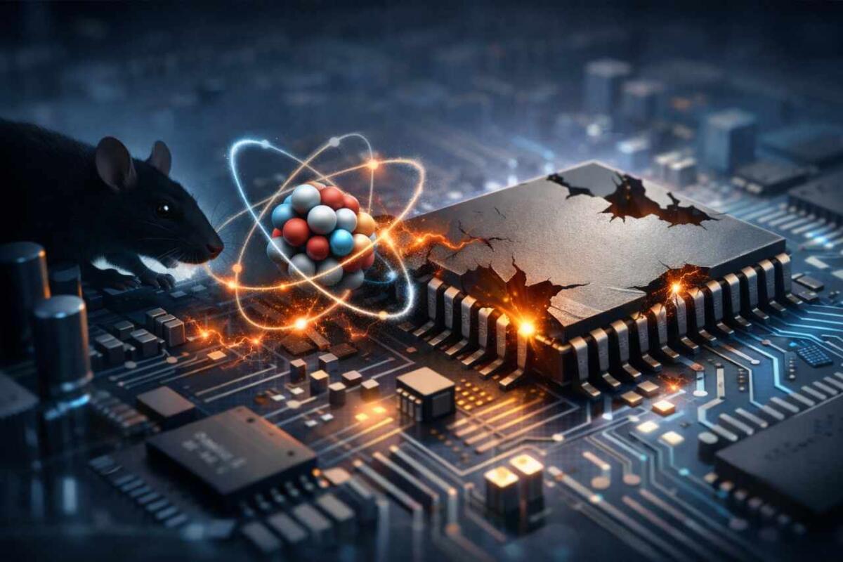 "Morsi di topo" nei chip: scoperti i difetti atomici che frenano i processori - Immagine generata con IA