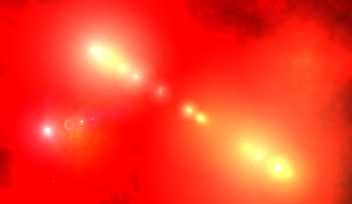 Rilevata l'eco radio di un lampo gamma invisibile a 1,7 miliardi di anni luce - Space Universe With Stars And Galaxies