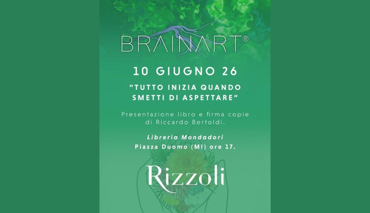 BrainArt entra nel mondo dell'editoria in collaborazione con Rizzoli e Riccardo Bertoldi - 